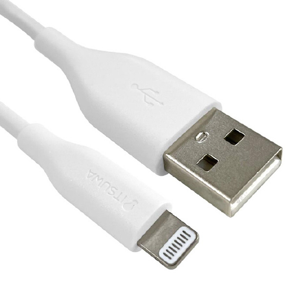 MFiライトニング 充電通信ケーブル スタンダードタイプ 0.5M 白 MLTS2205WH