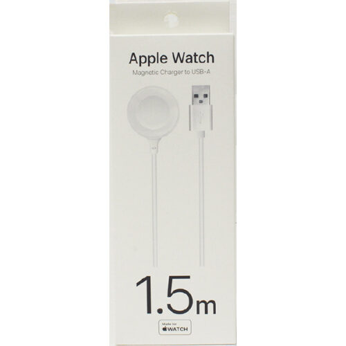 MFi認証 APPLE WATCH 充電ケーブル 1.5M 白 MAW2215WH